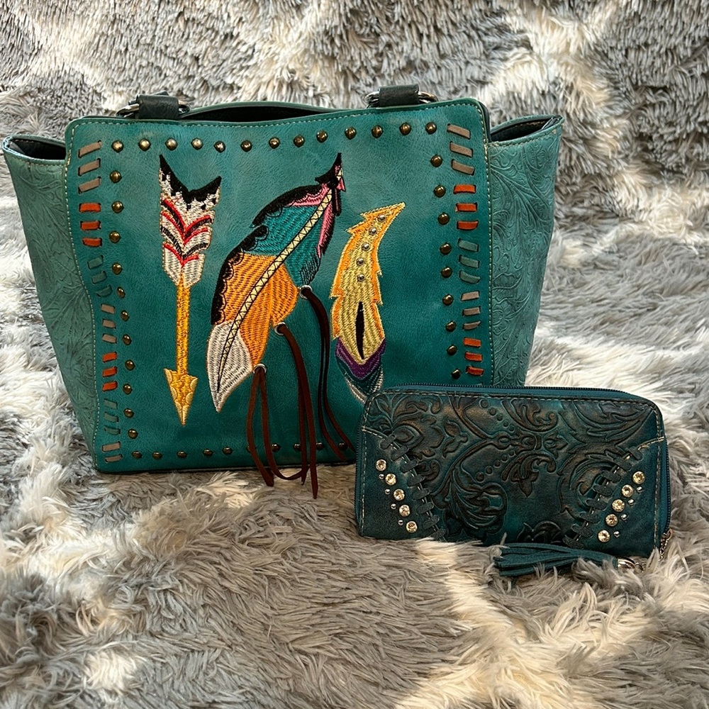 Western Purse and Wallet set